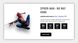 create a Countdown Time Using HTML CSS JavaScript