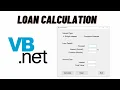 VB NET Simple interest and Compound interest Beginner program