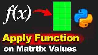 Apply a Function on Each Element of a 2D NumPy Array - np vectorize