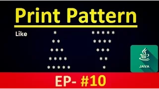 Java Tutorial Print star pattern in JAVA program