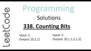 Counting Bits Leetcode Solution Python