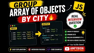 JavaScript Coding Interview Question Group Array Data by City