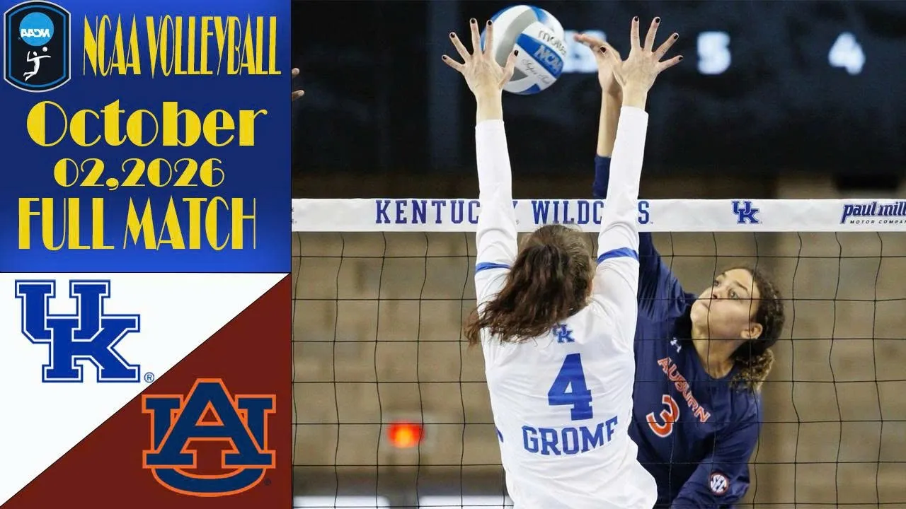 Kentucky vs. Auburn | FULL MATCH | October 02,2026 | Women's NCAA Volleyball 2026
