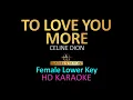 Download Lagu TO LOVE YOU MORE - Celine Dion (Female Lower Key) KARAOKE
