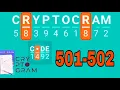 CRYPTOGRAM Word Logic Puzzles level 501 502