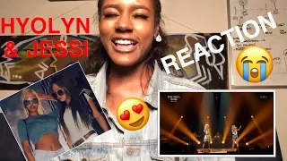 hyolyn and jessi diamonds live reaction i cried
