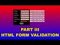7 HTML FORM How to validate html forms form validation in html cyber warriors html form code