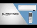 How to ensure optimum heating in Samsung Hot and Cold Inverter Air Conditioners