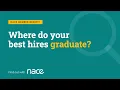 NACE Early Talent Finder Find where your best hires graduate