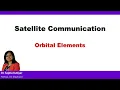 Satellite Communication - Orbital Elements