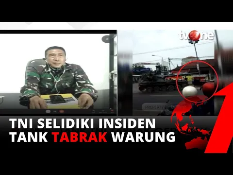 Gagal Manuver! Tank TNI Seruduk Gerobak Gorengan, Kapendam: Masih Diselidiki | tvOne