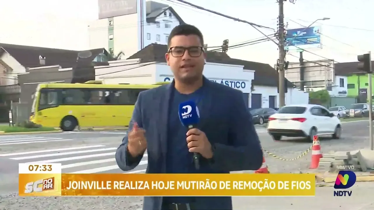 Joinville realiza nesta terça-feira mutirão para remover fios de poste