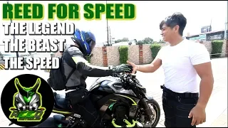 reed for speed the fastest motovlogger wants to race kawasaki z1000 ducati v4 speciale