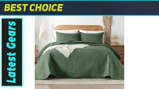 King Quilt Set in Olive Green The Ultimate All-Season Bedspread