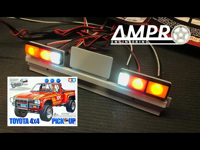 Tamiya 58028 Toyota Hilux Working Tail Light Panel video thumbnail