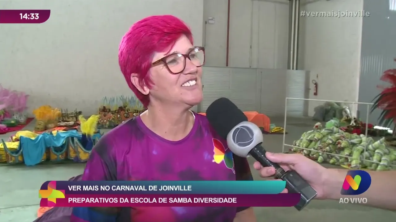 Ver Mais no Carnaval de Joinville: preparativos da Escola de Samba Diversidade
