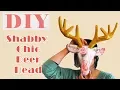 Customizable Paper Mache Deer Head DIY Wall Decor