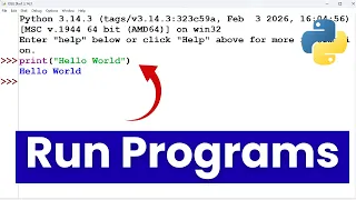 Python Tutorial for Beginners Run Programs Using Python IDLE
