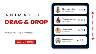 How to Create an Animated Drag and Drop Sortable List in HTML CSS and JavaScript