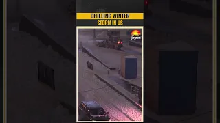 Time Square Turns Snowy As Winter Storms Sweeps Across The US