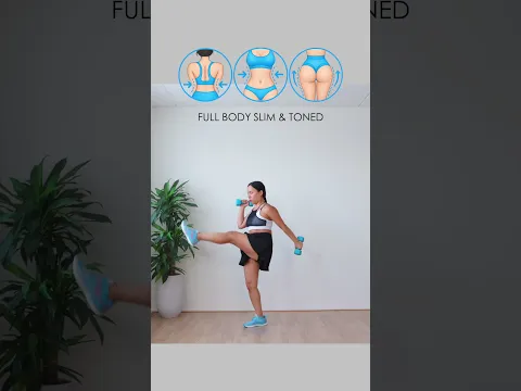 Get slim & toned full body workout ⬇️ #dumbbellworkouts