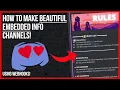 How to Make EMBEDDED Info Channels on Discord Step-By-Step