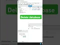 Delete database in SQL