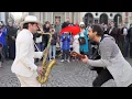 Download Lagu This ARGENTINE guitarist DUETS with me | BAILANDO - Enrique Iglesias (Sax \u0026 Spanish Guitar)