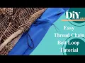 Easy DIY Thread Chain Belt Loop