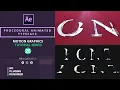 Procedural Animated Typeface in After Effects No Plugins