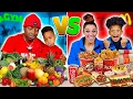 HEALTHY VS JUNK FOOD CHALLENGE