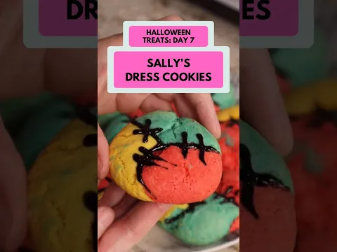 Day 7 of 13 Days of Dollar Tree Halloween Desserts - Sally's Dress Cookies
