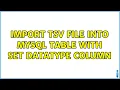 import TSV file into MySQL table with SET datatype column