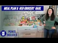 Weekly Meal Plan HEB Grocery Haul With Weight Watcher s Points