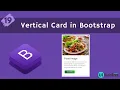 19 Vertical Cards in Bootstrap Bootstrap Tutorial for Beginners Ui Brains NAVEEN SAGGAM