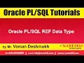 Oracle Tutorials Oracle REF Data Type Mr Vaman Deshmukh