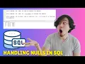 Handling Null Values in MS SQL SQL Server Tutorial