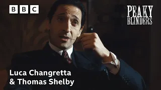 luca changretta visits tommy at the factory peaky blinders