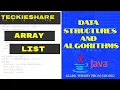 Data Structures and Algorithms ArrayList Java Teckieshare Part - I
