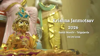 Krishna Janmotsav - 2026 | Ramji Mandir - Talgajarda | 04/09/2026 | Morari Bapu