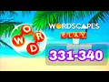 WORDSCAPES level 331 332 333 334 335 336 337 338 339 340