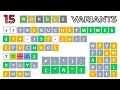 I Made 15 CRAZY Wordle Variants