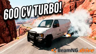 DRIFT COM A VAN VELHA ATÉ DESTRUIR! - BeamNG.drive