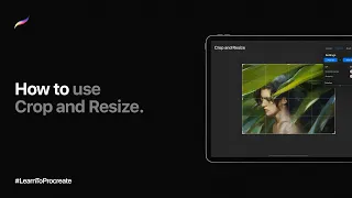 How to use Crop and Resize in Procreate