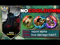 ALPHA NEW OP NO COOLDOWN + FULL LIFESTEAL BUILD! UNLI SKILLS + OP DAMAGE | Mobile Legends