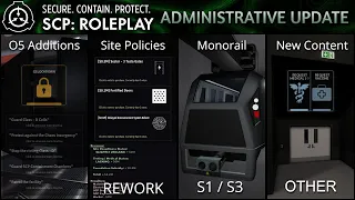 SCP Roleplay Administrative Update