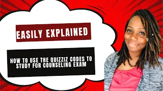 How to use FREE QUIZZIZ CODES to STUDY for your COUNSELING EXAM