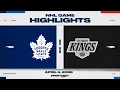 NHL Highlights Maple Leafs vs Kings - April 4 2026