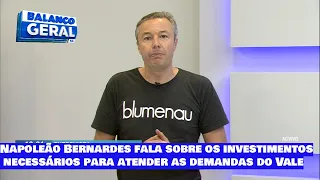 Napoleão Bernardes fala sobre os investimentos necessários para atender as demandas do Vale
