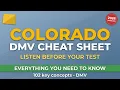 Colorado DMV Permit Test 2026 The 102 Facts You MUST Know Full Study Guide